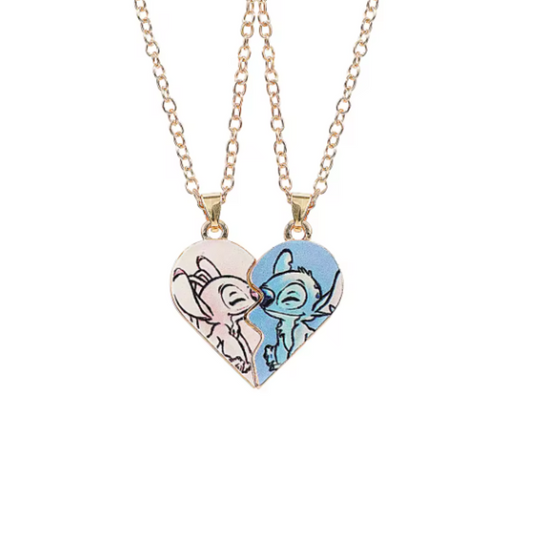 Collares en forma de Corazón con Imán (2 en 1)